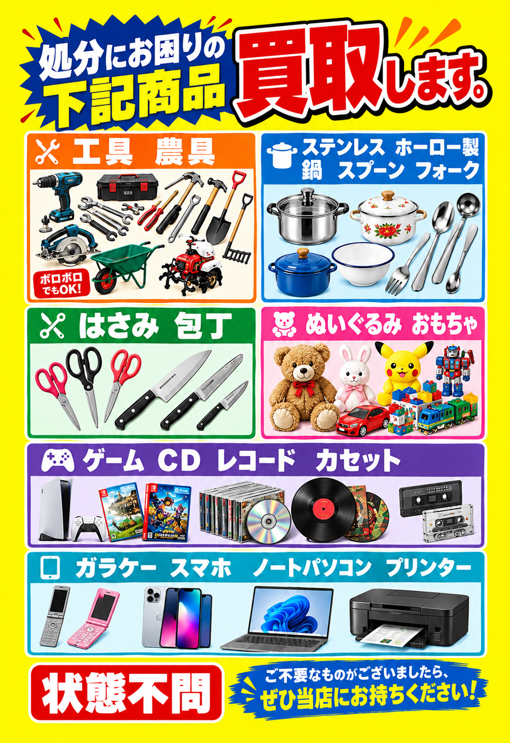 リバース買取チラシ